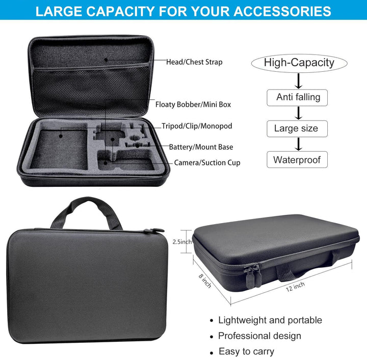 Zubehör Set Bundle für GoPro Hero 13 Black Kit, BMUUPY Wasserdicht Schutzhülle Wasserdicht Gehäuse S
