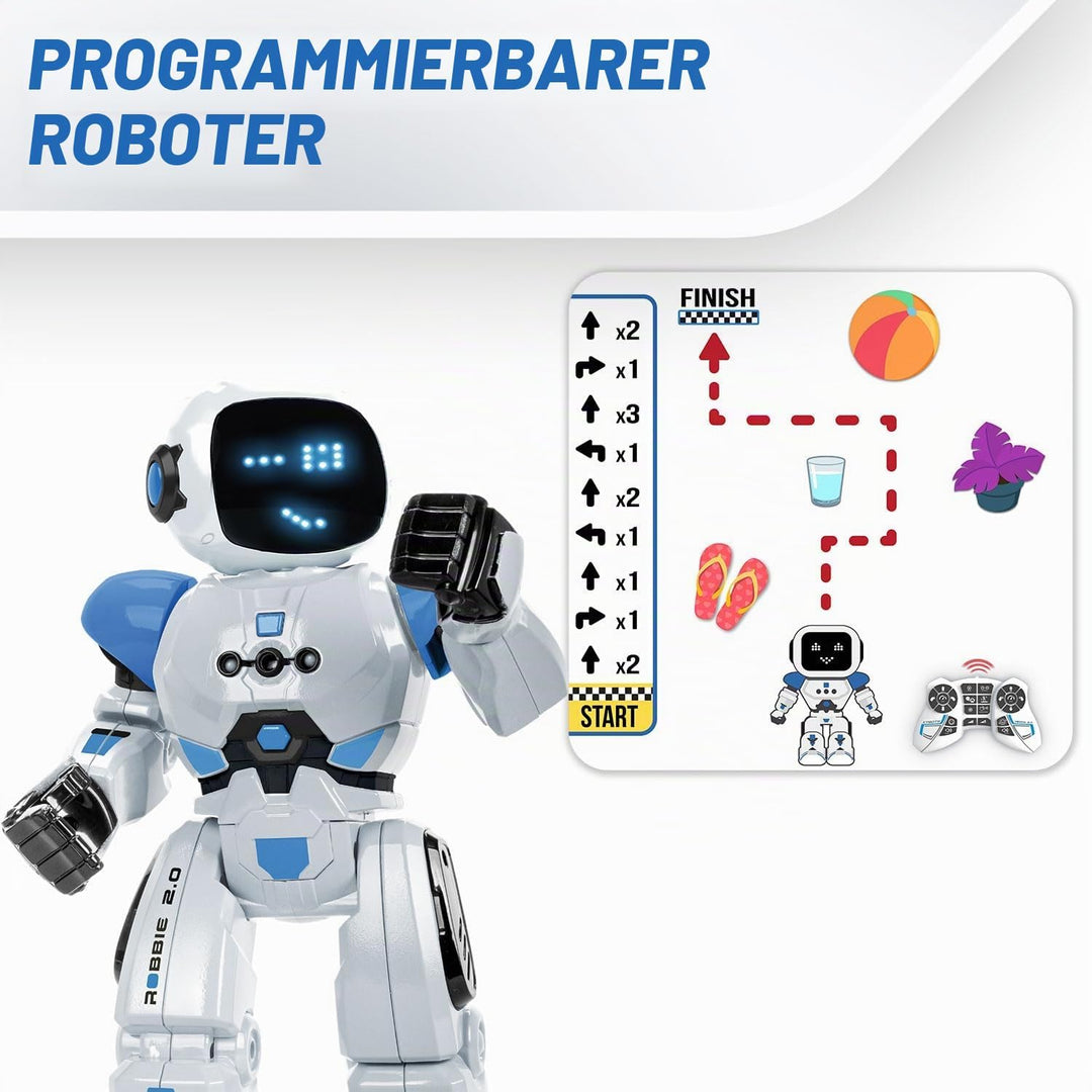 Xtrem Bots - Robbie | Roboter Kinder | Ferngesteuerter Roboter Kinder Ab 5 Jahren | Interaktives Spi