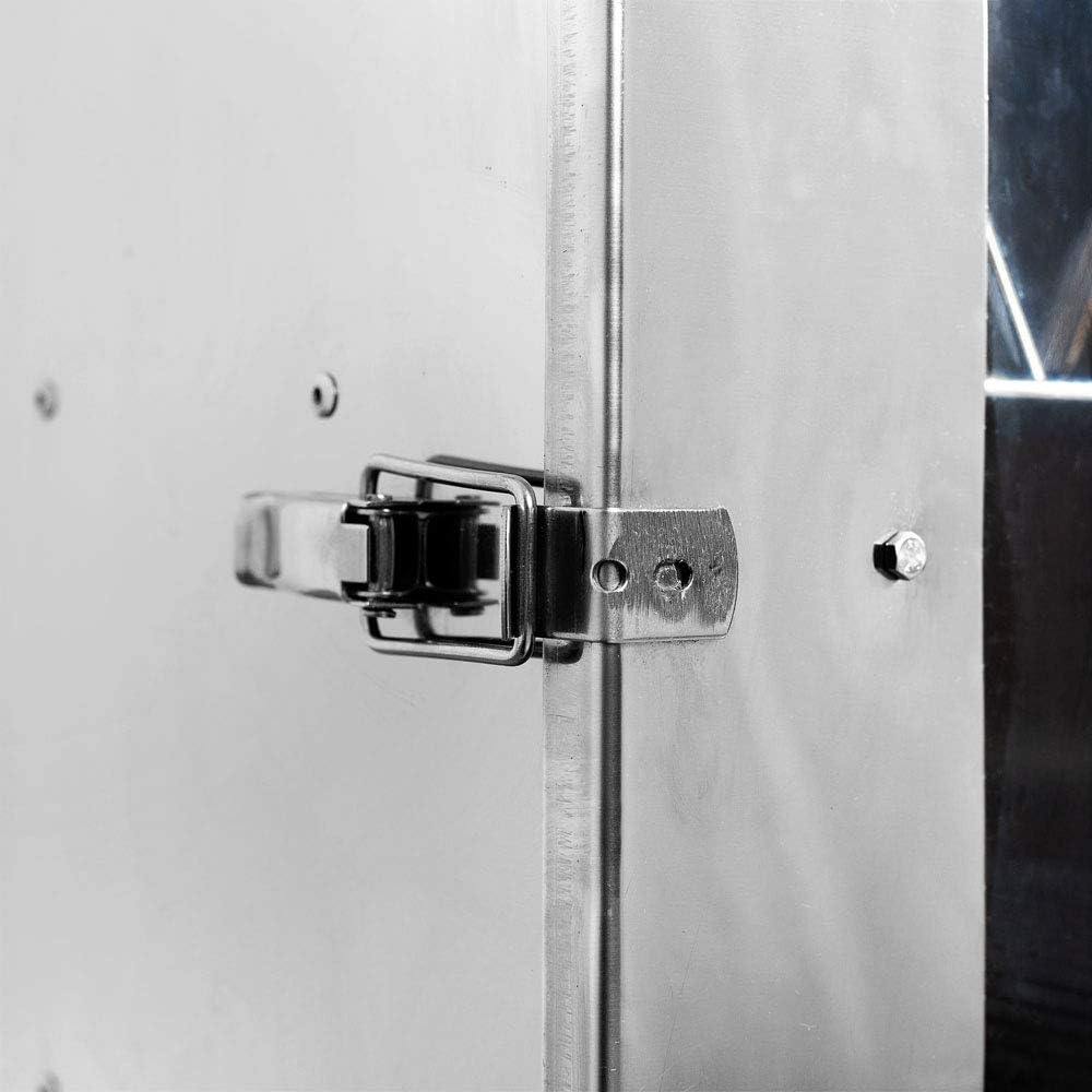 Multifunktions Räucherofen aus aluminiertem Stahl mit Sichtfenster