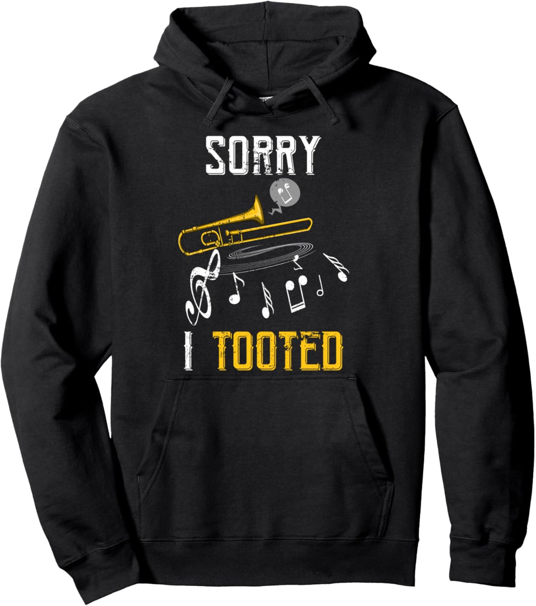 Marschkapelle Musiknoten Posaunist Geschenk Posaune Pullover Hoodie