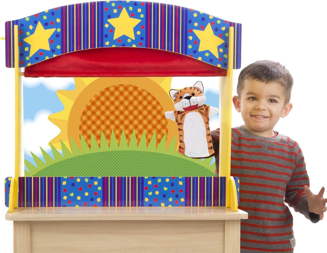 Melissa & Doug 12536 Tisch Puppentheater aus Holz