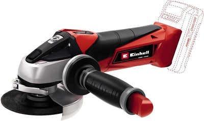 Einhell Akku-Winkelschleifer TE-AG 18/115 Li-Solo Power X-Change (18 V, 115 mm Scheibendurchmesser,