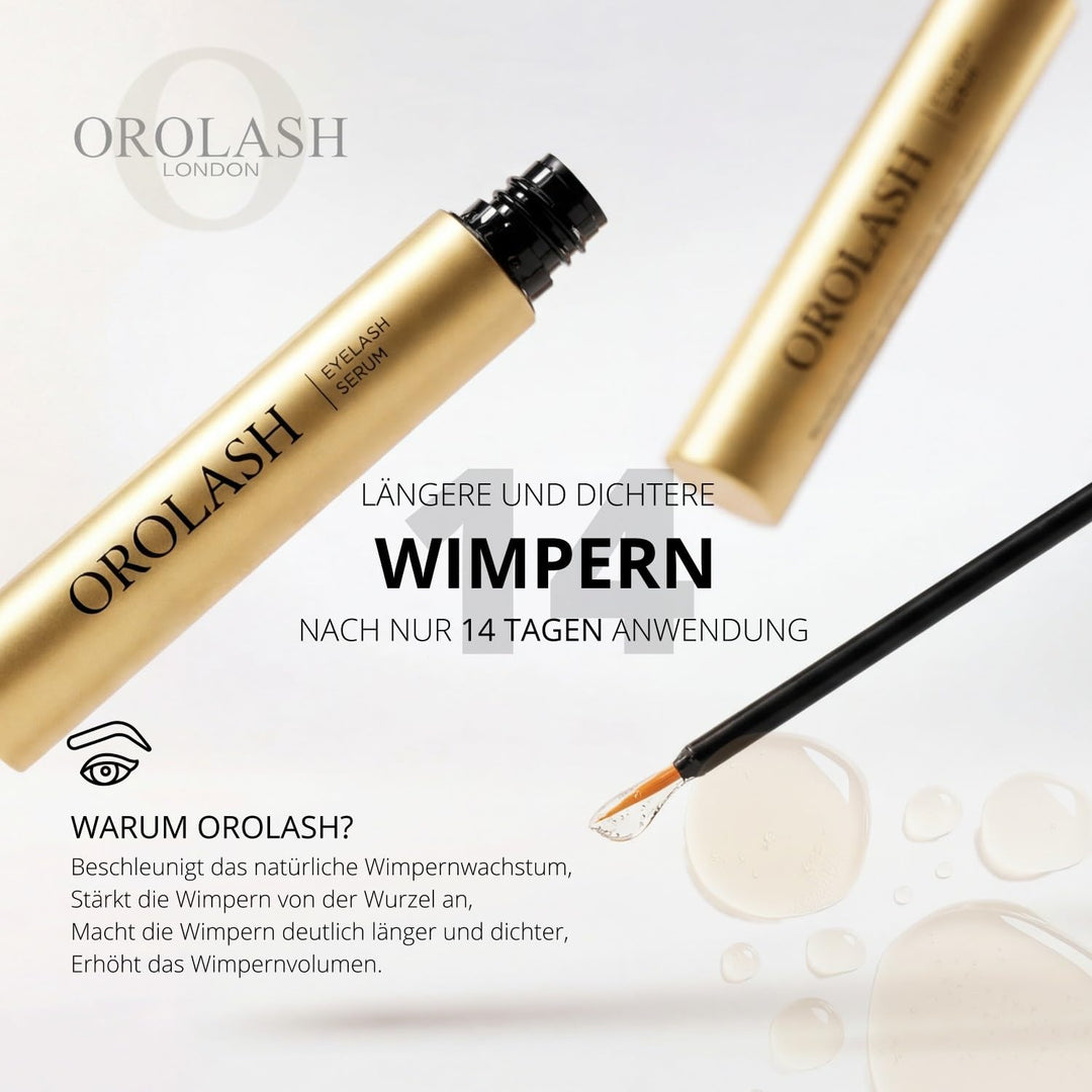 OROLASH Wimpernserum für längere und dichtere – Wimpern Conditioner zur Stärkung & Pflege – Eyelash