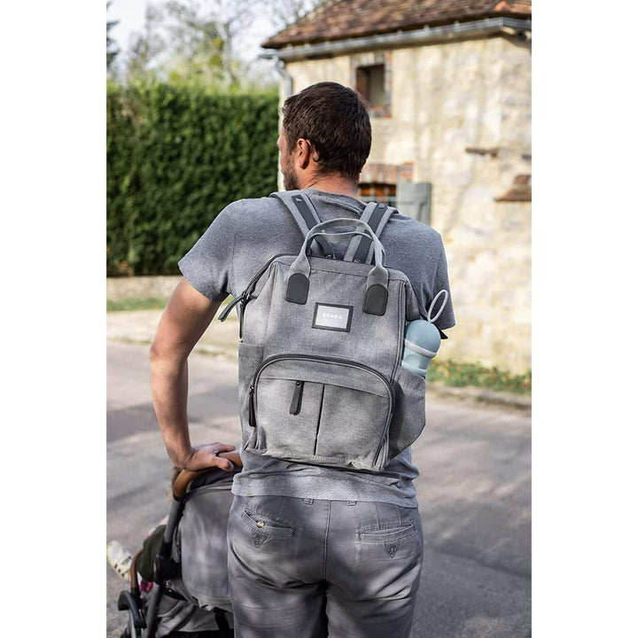 BÉABA - Wickelrucksack für Babys - Grosses Fassungsvermögen - Inklusive Wickelunterlage - Zahlreiche