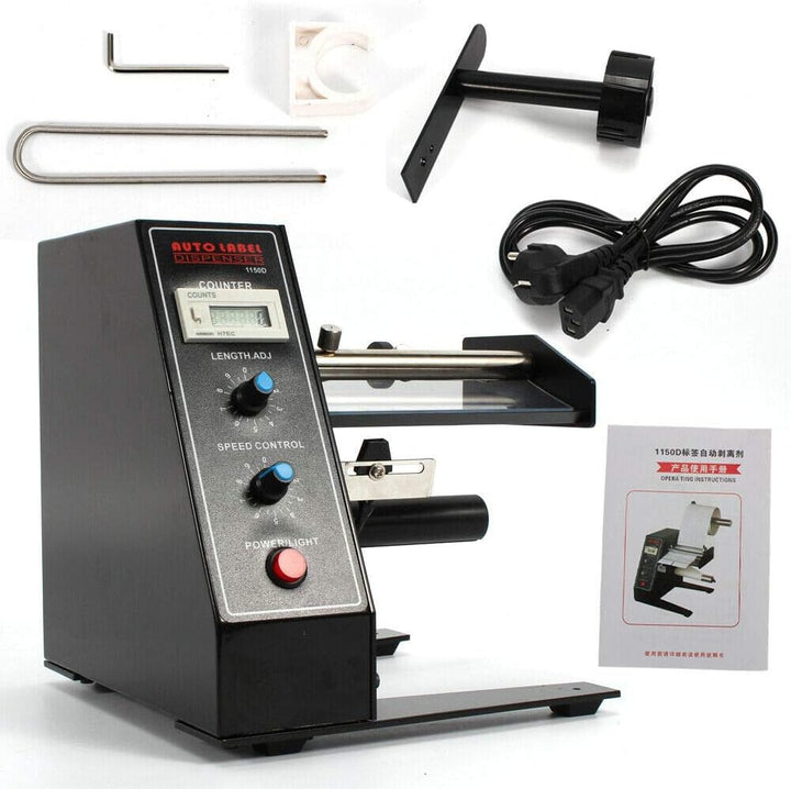 RainWeel Automatische Etikettenspender, Stripper Trennmaschine Zählfunktion AL-1150D mit LED Display