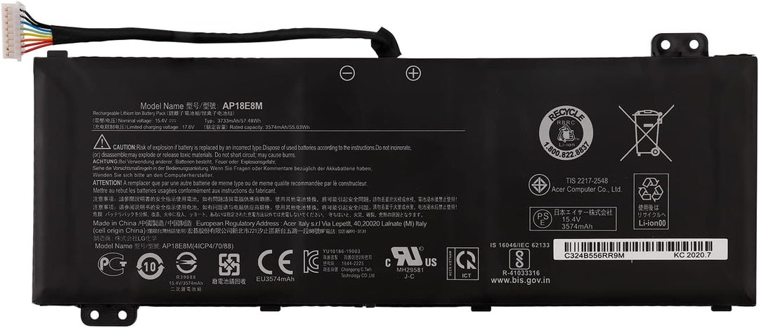 SwarKing Ersatz Laptop Akku Kompatibel mit Acer Nitro 5 AN517-51 AN515-54 AN515-55 AN515-43 Nitro 7