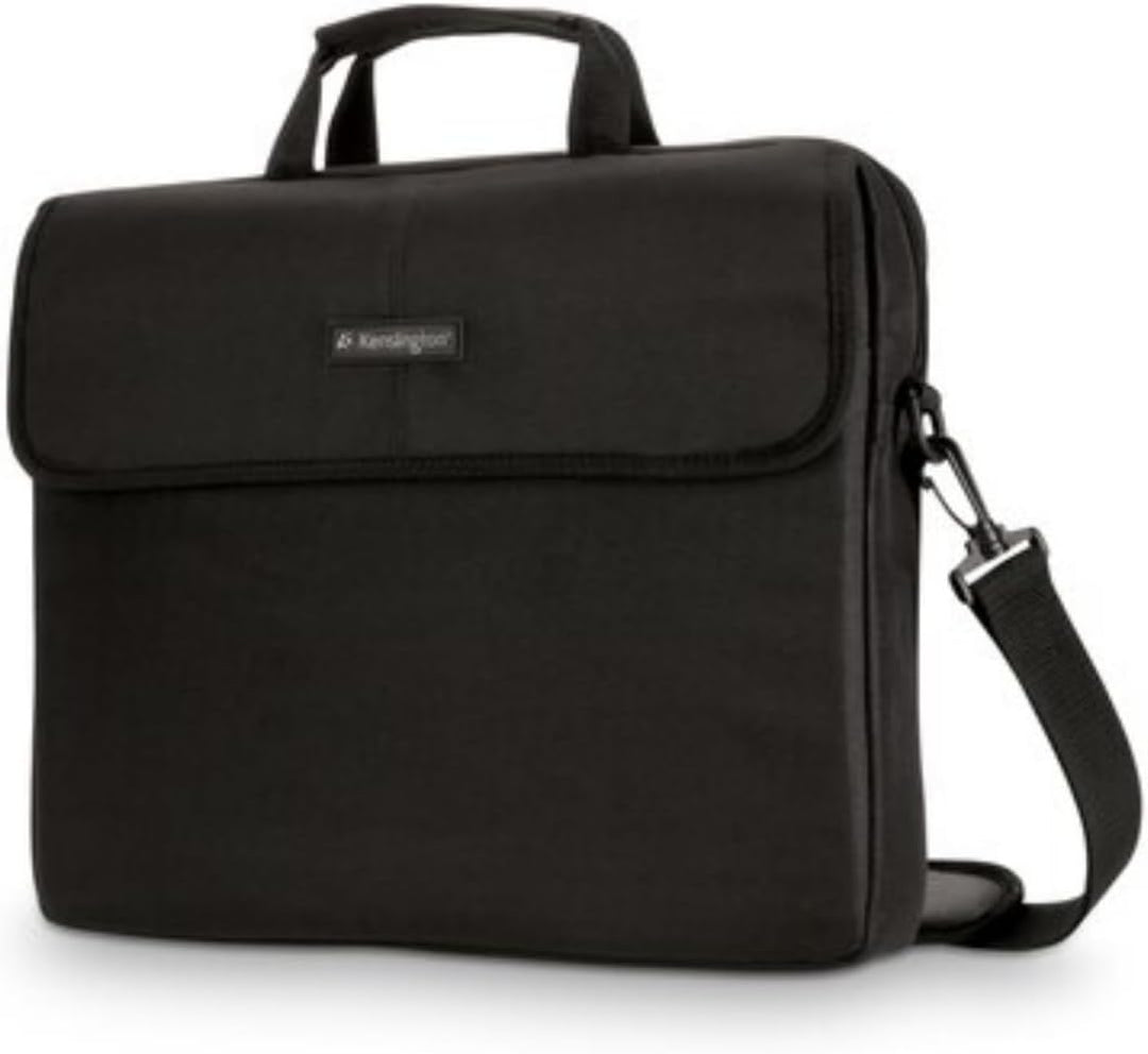 Kensington Laptop Tasche, Klassische Tasche für 15,6 Zoll Laptops mit Tragegriff und Schultergurt fü