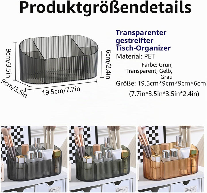 DASITON Make up Kosmetik Organizer,Pinsel Organizer mit 5 Fächern,Acryl Kosmetik Aufbewahrung mit Gr