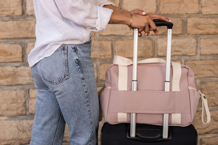 BÉABA, Wickeltasche für Babys, Mehrere Fächer, 10 Taschen, Reissverschluss Trolley-Koffer, Schulterg