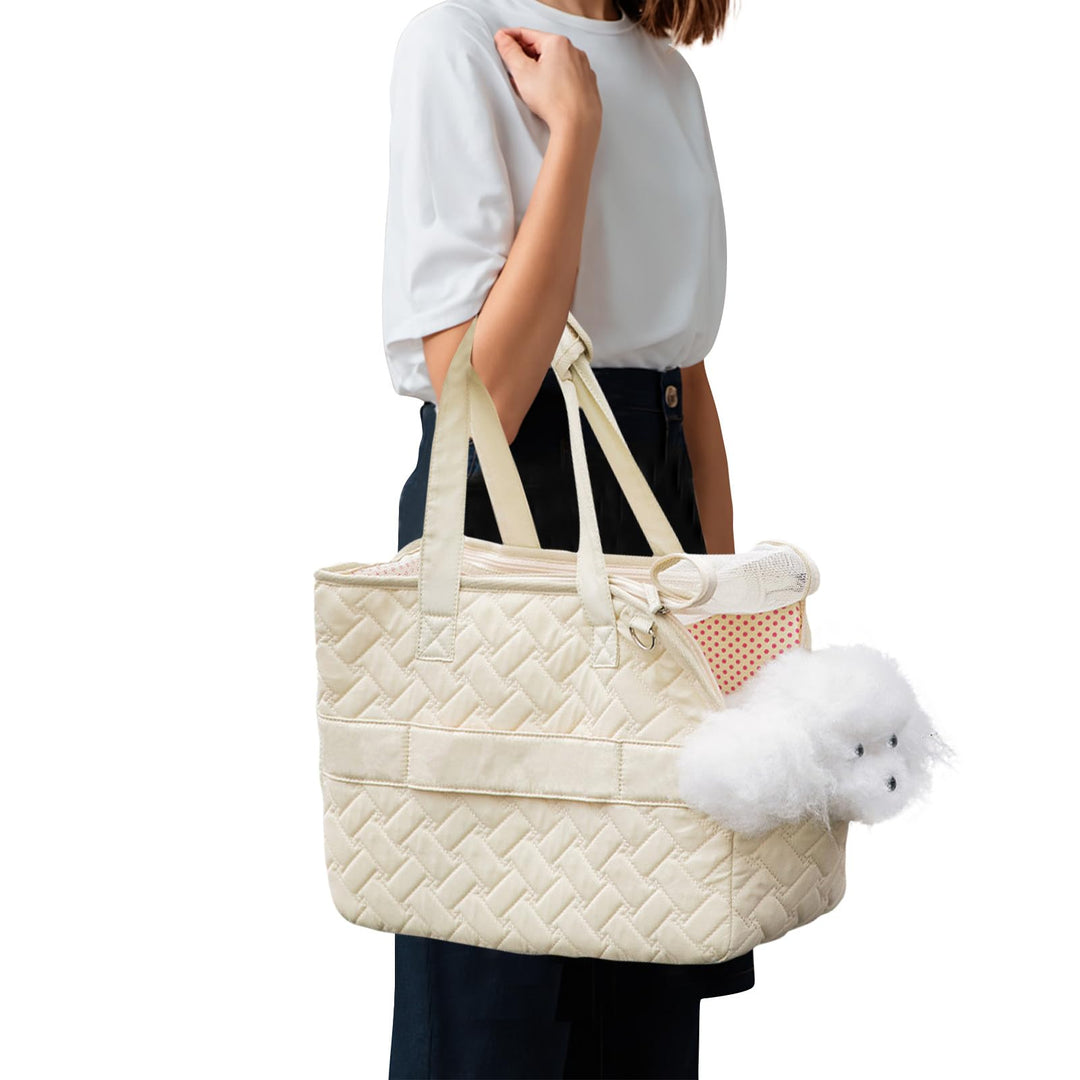 PETCUTE Hundetasche für Katze und Hund,Atmungsaktive Hundetasche für Kleine Hunde 6KG,Hundetragetasc