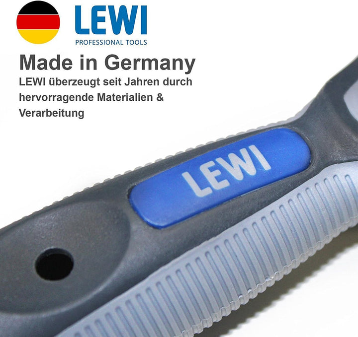 Profi Fenster-Einwascher (25cm) von LEWI | Mikrofaser-Bezug waschbar, ergonomischer Griff, mit Scheu