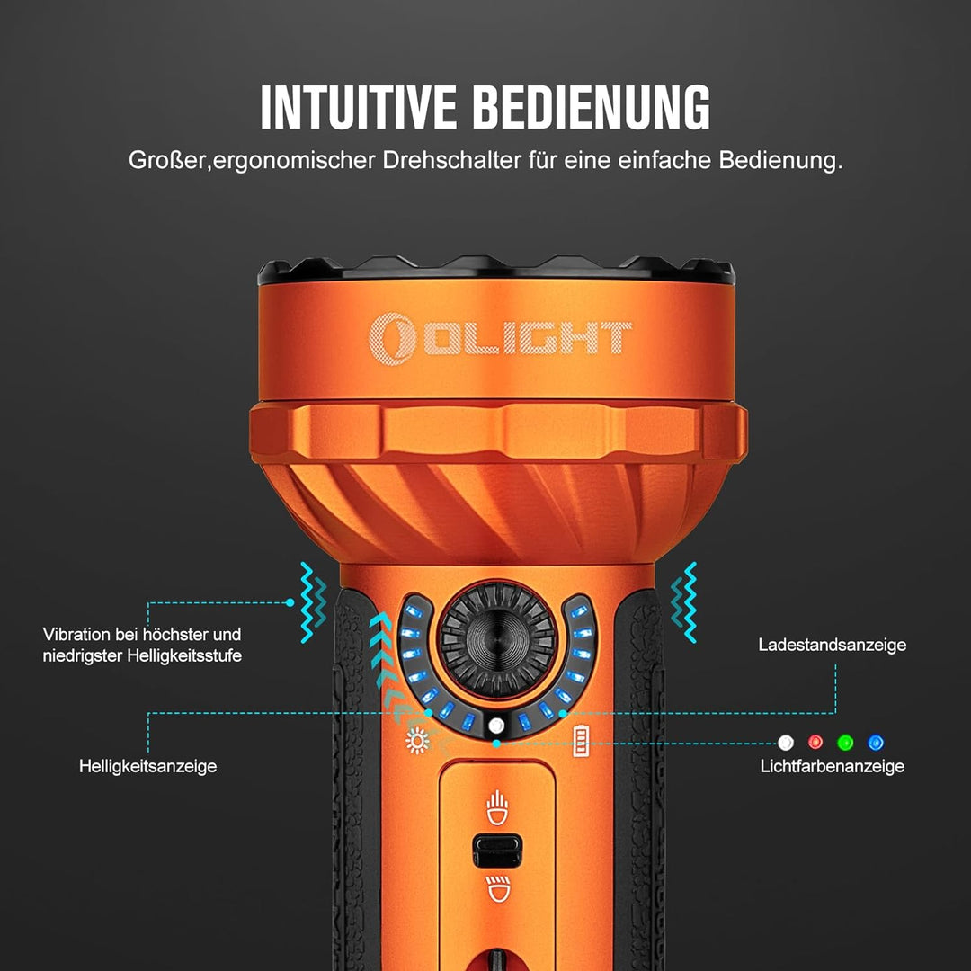 OLIGHT Marauder Mini LED Taschenlampe Super Hell 7000 Lumen 600 Meter Wiederaufladbare, mit Strahler