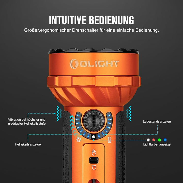 OLIGHT Marauder Mini LED Taschenlampe Super Hell 7000 Lumen 600 Meter Wiederaufladbare, mit Strahler