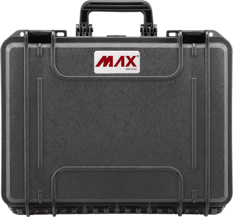 MAX MAX380H115 Luftdichter Koffer, Schwarz, 380 x 270 x 115 mm Leer 380 x 270 x 115 mm, Leer 380 x 2