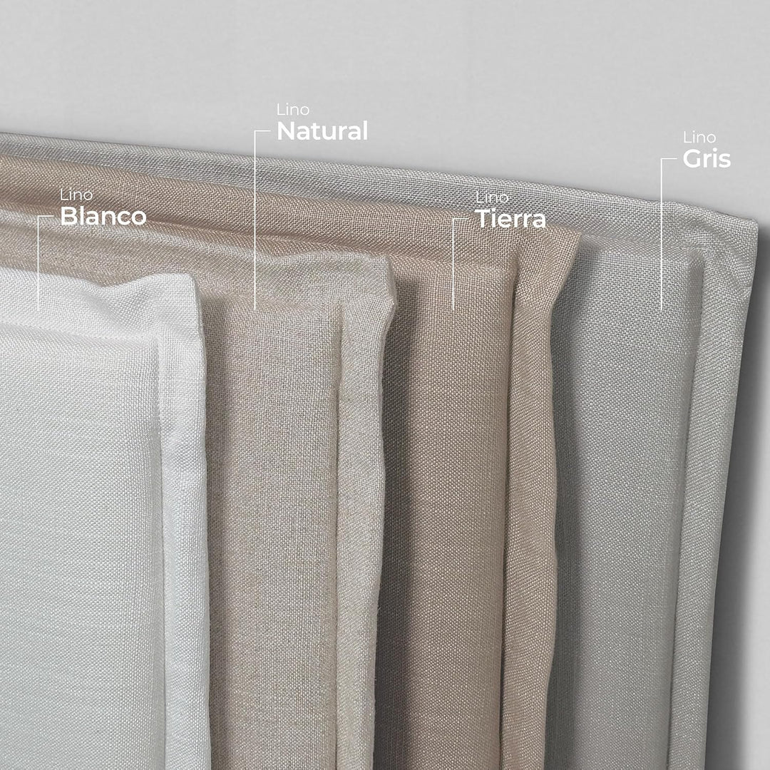 DHOME Plain Natural Leinen Kopfteil mit Einfassung gepolstertes Kopfteil Bett Modernes Schlafzimmer