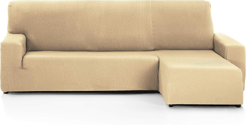 Martina Home - Sofabezug für Chaise Longue, Modell Túnez, Stoff, Braun (Visón), kurzes Eckteil recht