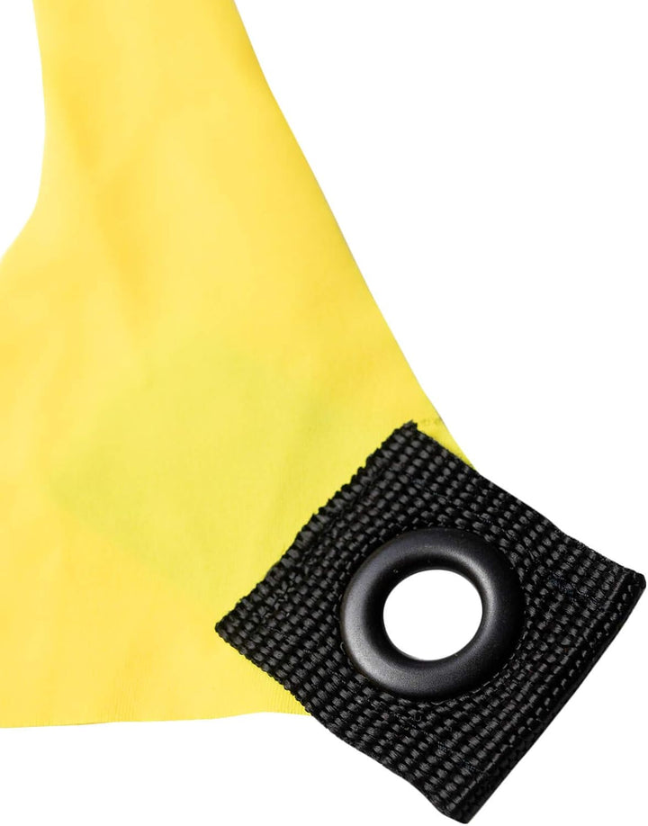 Schwarzlicht Segel Spandex | Progspy Neon Space Star II | Vanille | 1,5 x 3m | UV-aktiv | Leuchtend