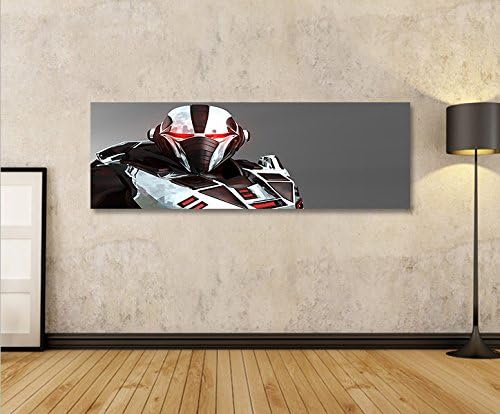 islandburner Bild Bilder auf Leinwand Cyborg Roboter Sci-Fi Panorama XXL Poster Leinwandbild Wandbil