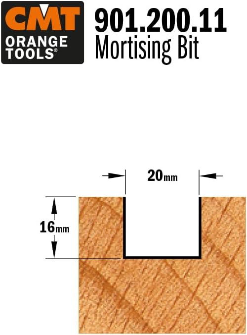 CMT Orange Tools 901.200.11 – Erdbeere für Nutfräser HM S 8 D 20 x 16