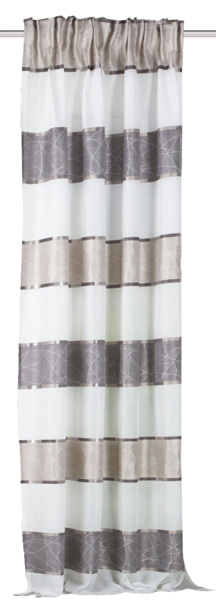Home Fashion Fertigschal, Stoff, Stein, 245 x 140 cm