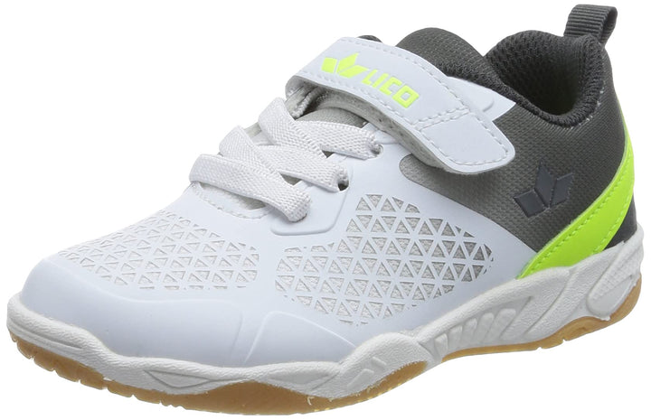 Lico Unisex Kinder Kit Vs Hallenturnschuhe 29 EU Weiss Grau Lemon, 29 EU Weiss Grau Lemon