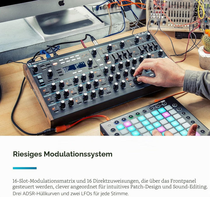 Novation Peak 8-stimmiger polyphonischer Desktop-Synthesizer Synthezizer Synzizer, Synzizer