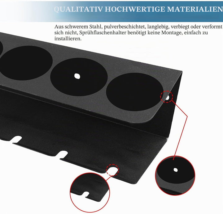 Dosenhalter für Sprühflaschen Wandregal Dosenhalter Sprühflaschenregal Aufbewahrungsregal, Dosenhalt