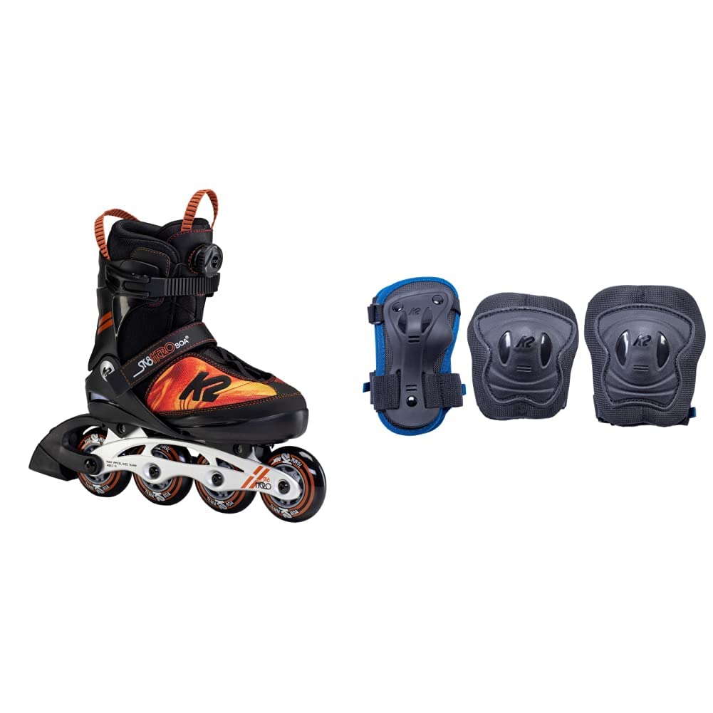 K2 Skates Jungen Inline Skates SK8 HERO BOA ALU, black - orange, 30F0118 Black - Orange L (EU: 35-40