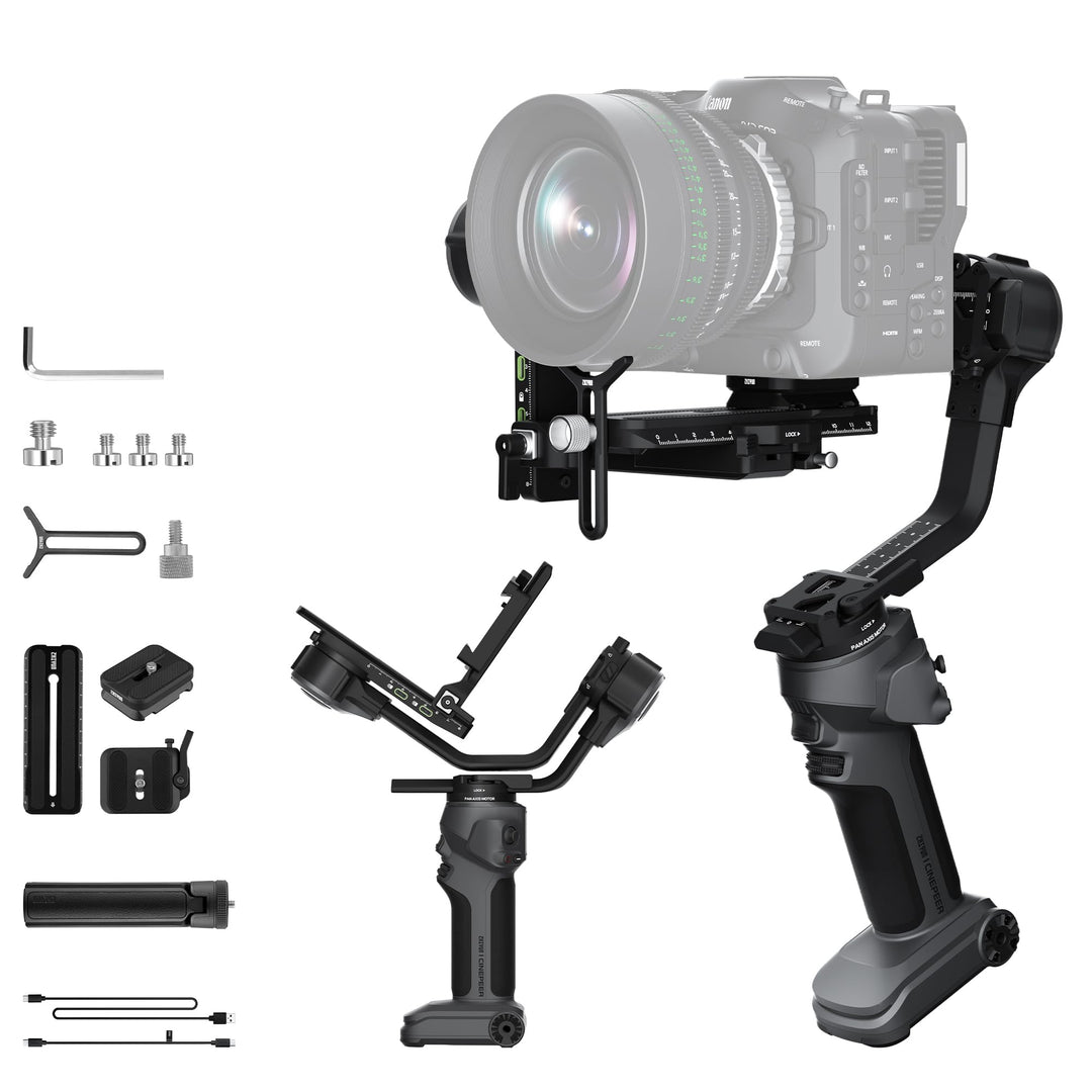 ZHIYUN CINEPEER Crane 4E Gimbal für DSLR-und Spiegellose Kamera, 3-Achsen Stabilisator Gimbal, Leich
