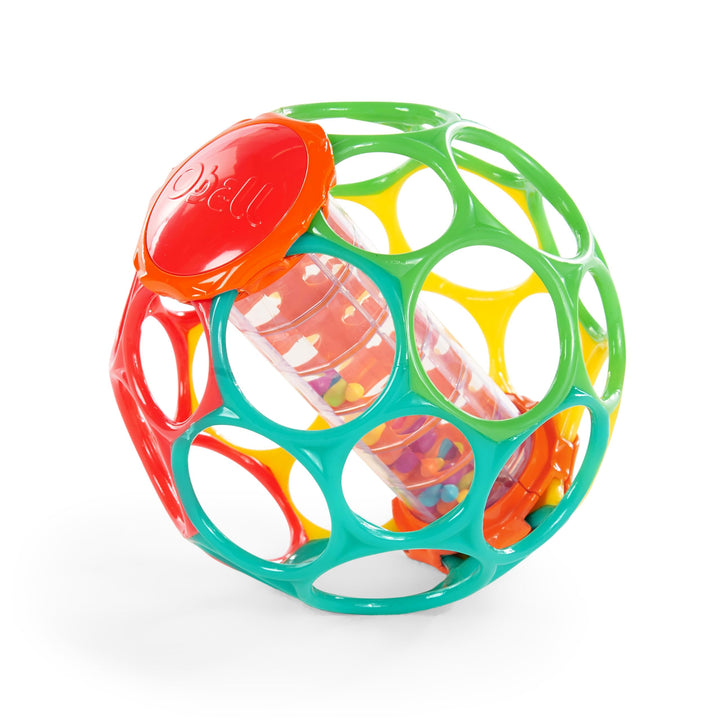 Bright Starts Oball, Regenmacher, Flexibler, leicht greifbarer Ball, zum Schütteln, Greifen und Beis