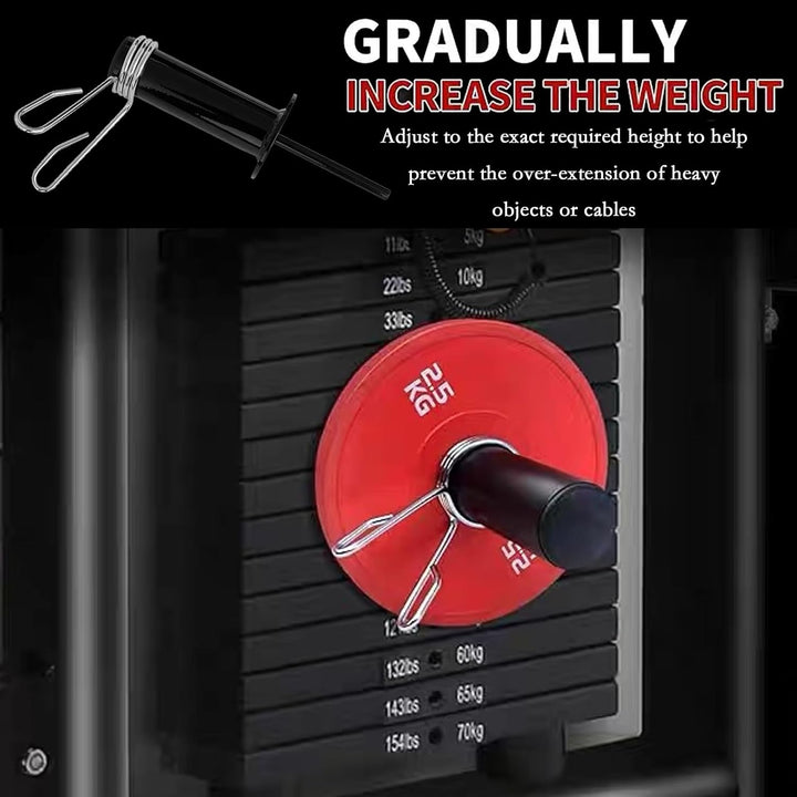 Gym Pin für Zusatzgewicht, Gym Pin für Weight Stack Extender Pin Länge 110mm, Durchmesser 10mm Weigh