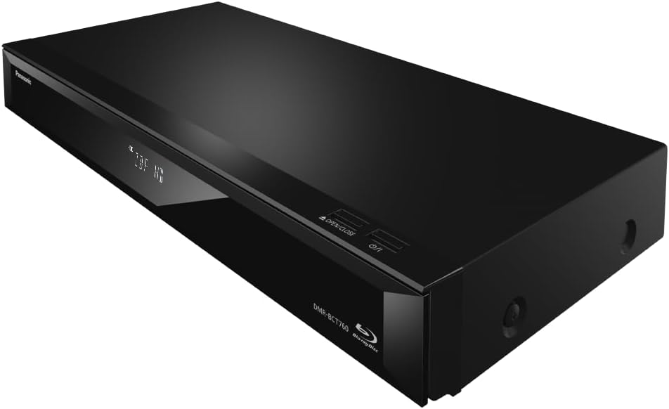 Panasonic DMR-BCT760AG Blu-Ray Player und Recorder mit Twin HD DVB-C Tuner, 500 GB Festplatte, 4K Up
