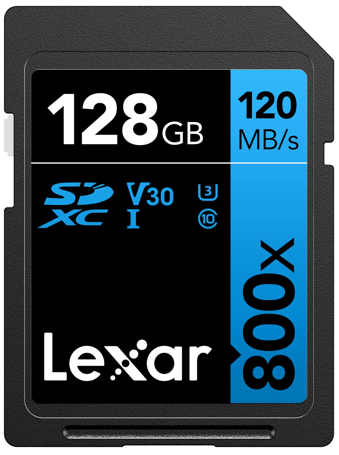 Lexar High-Performance 800x SD Karte 128GB, Speicherkarte SDXC UHS-I BLUE Series, Bis zu 120 MB/s Le