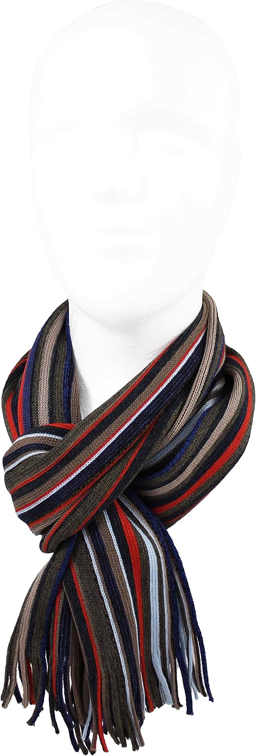 Rotfuchs Schal Strickschal Raschelschal Streifen modisch mehrfarbig 100% Wolle (Merino) R-599