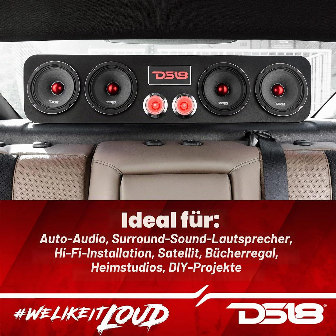 DS18 PRO-X5.4BM PRO Series Midrange Kugel Lautsprecher - Set von 1-5,25" 5.25 Inches 13 cm 13 Zentim