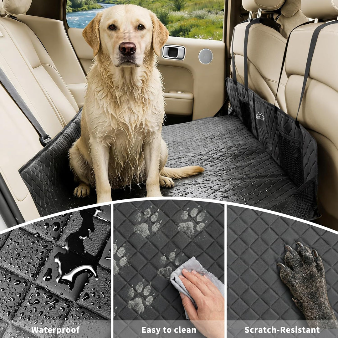 Hundedecke Auto Rückbank mit Verbreitert Harter Unterseite Autositz HundeRückbank Wasserdicht Rücksi