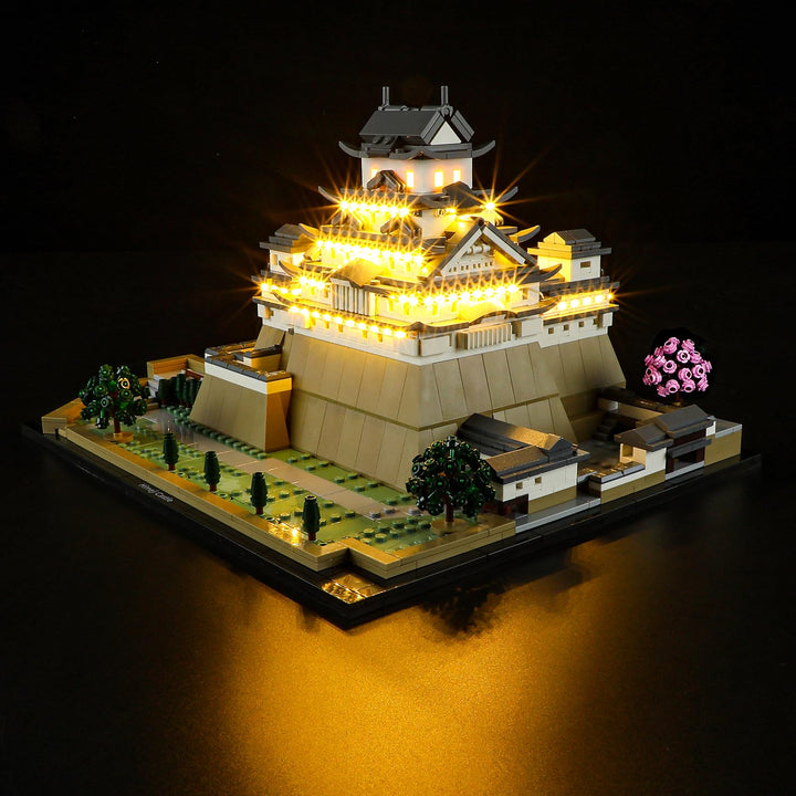 GEAMENT LED Licht-Set Kompatibel mit Lego Burg Himeji (Himeji Castle) - Beleuchtungsset für Architec