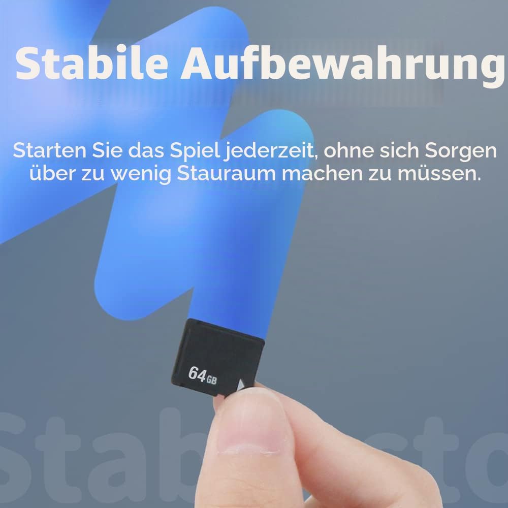 OSTENT 64GB Speicherkarte Stick Speicher für Sony PS Vita PSV1000/2000 PCH-Z041/Z081/Z161/Z321/Z641,