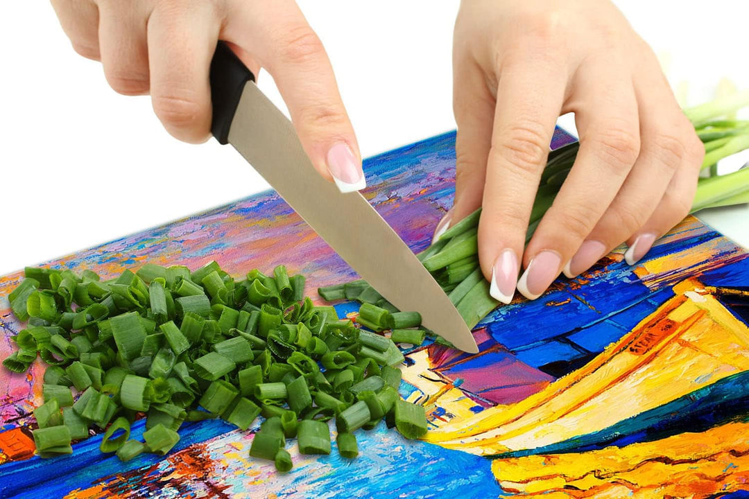 TMK ArtDeko Herdabdeckplatte 1 Teilig 60x52 cm - Spritzschutz Herdabdeckung – Herdschutz aus Sicherh