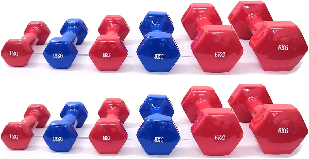 Kurzhanteln aus Neopren oder Vinyl, rutschfest, von 1 – 1,5 – 2 – 2,5 – 3 – 5 – 6 – 15 – 20 kg, einz