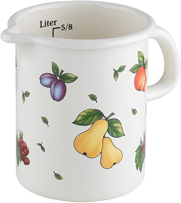 Riess, 0337-068, Küchenmass 9 0,5 L, COUNTRY - FRUIT GARDEN, Durchmessser 9 cm, Höhe 12,0 cm, Inhalt