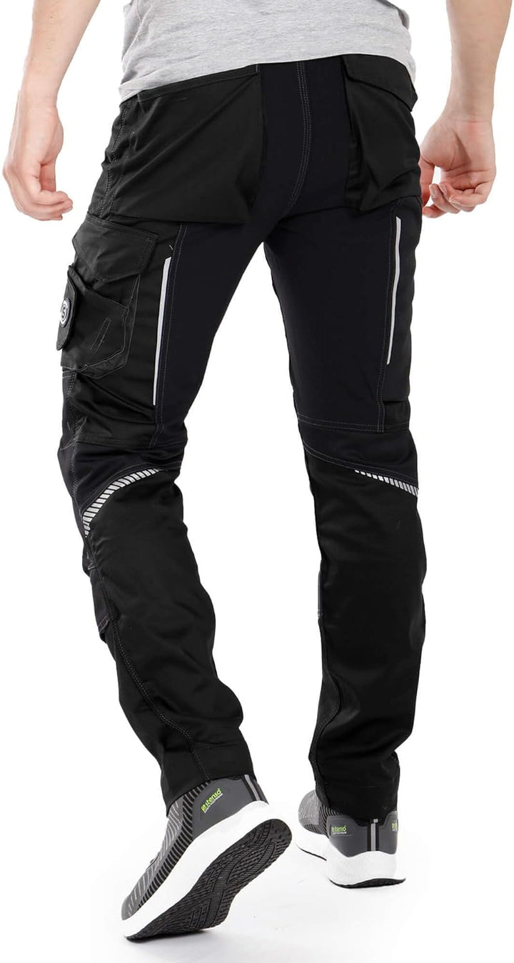 Revolt 4Stretch Arbeitshosen Männer - Cargohose Herren Mit Stretch - Elastische Arbeitshosen Männer