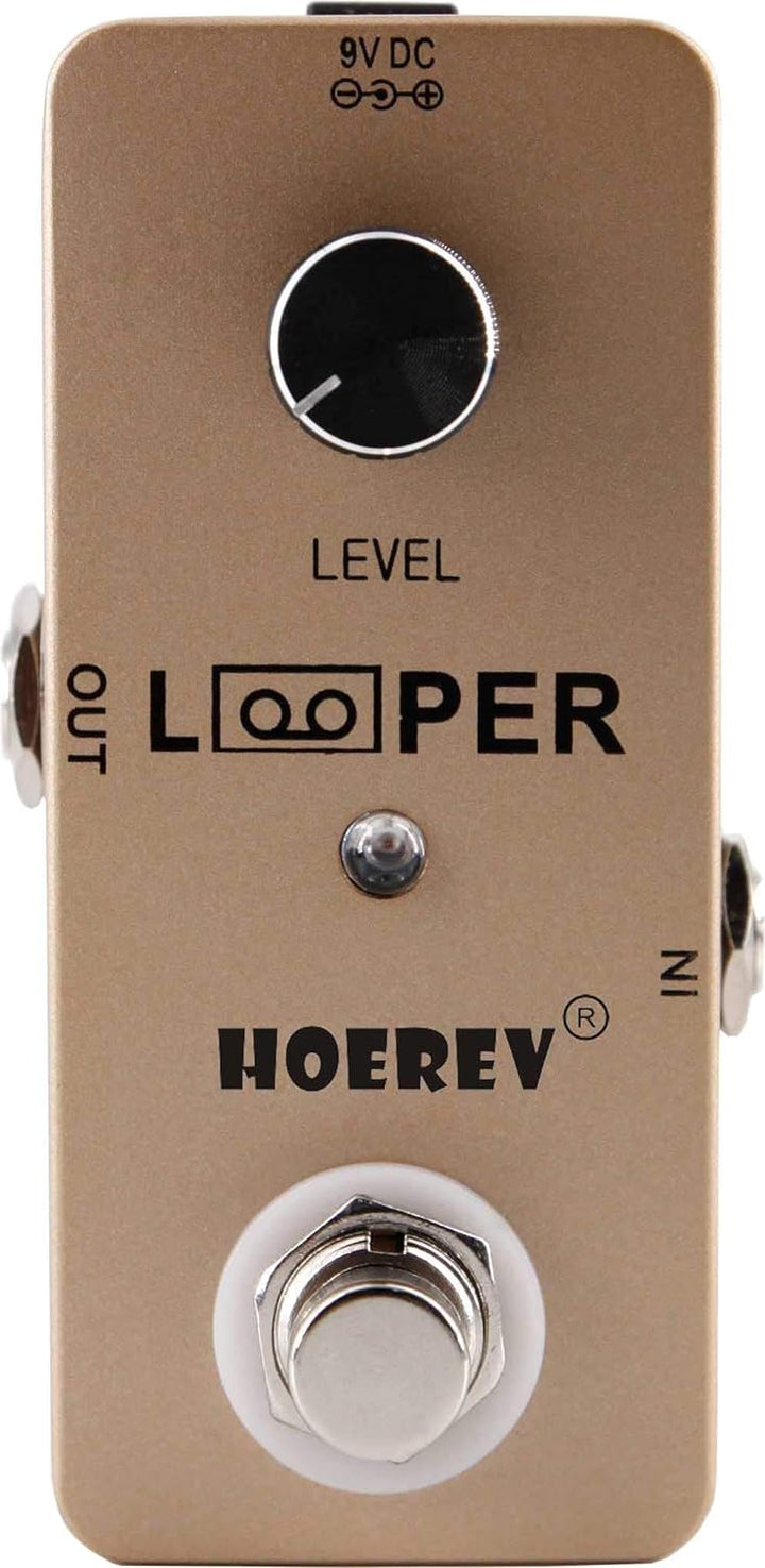 Hoerev Gitarre Mini Loop Effektor Looper Sampler Effekte Tuner für elektrische akustische Gitarre Ba
