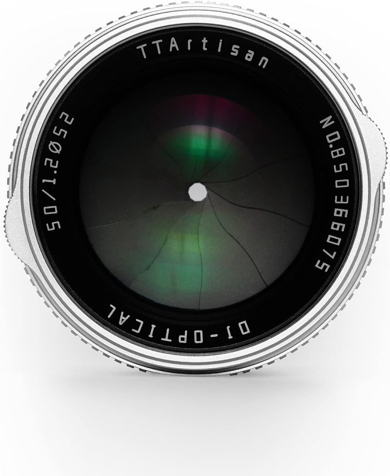 TTARTISAN 50mm F1.2 Objektiv APS-C MF für Fuji X Mount Kameras X-A1 X-A10 X-M1 X-M2 X-H1 X-T1 X-T10