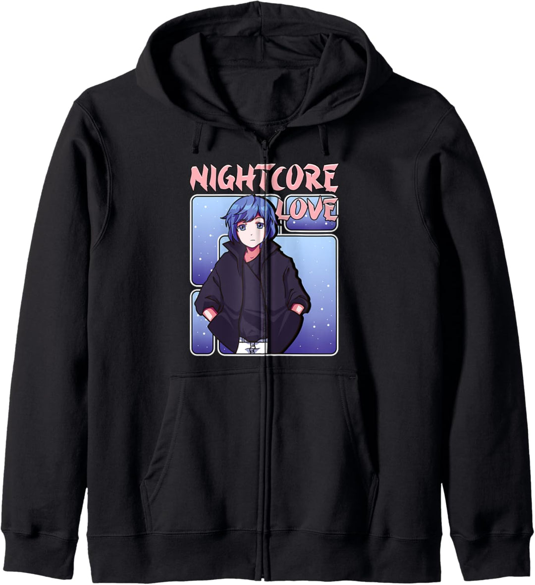 Nightcore Love Japanese Music Anime Aesthetic Manga EDM Kapuzenjacke