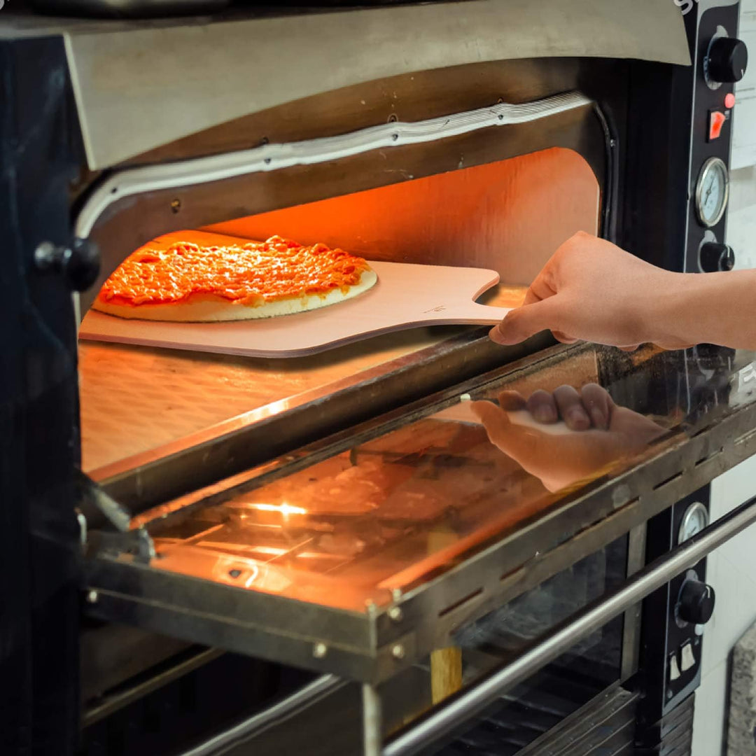 G.a HOMEFAVOR Pizzaschieber Holz, 42 x 30cm Pizzaschaufel Flammkuchenbrett Pizzabrett für Hausgemach