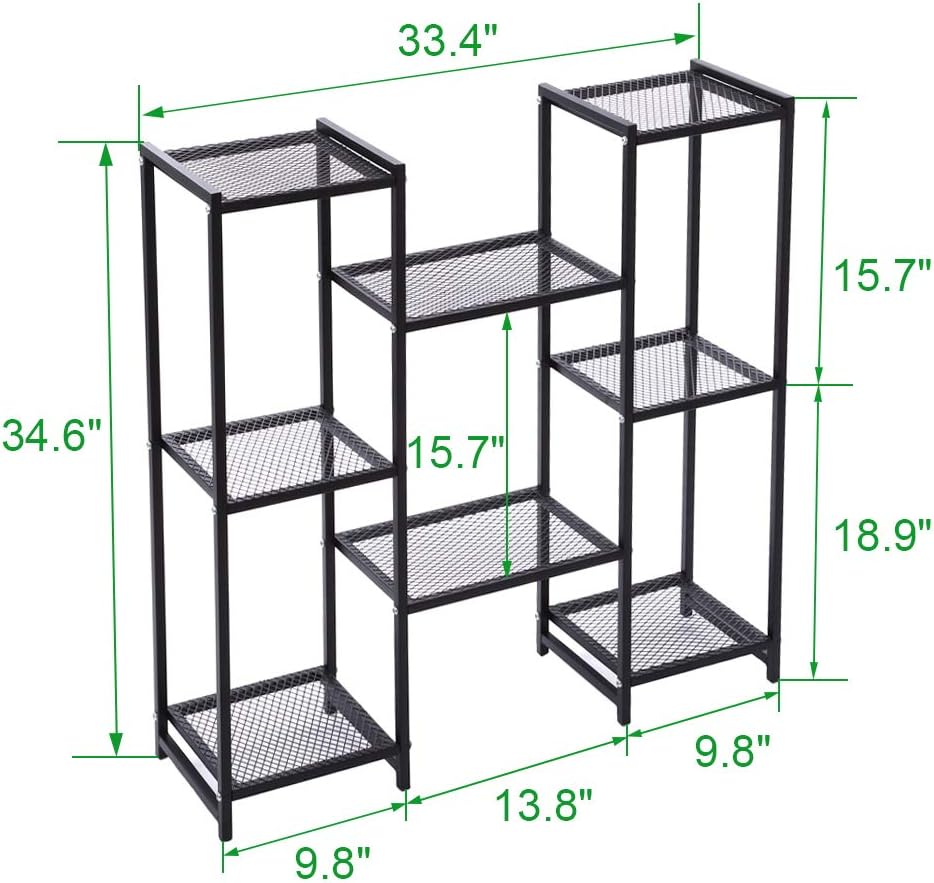 G TALECO GEAR Pflanzenständer, Pflanzenregal für den Aussenbereich, mehrstöckige Blumenregale, Indoo