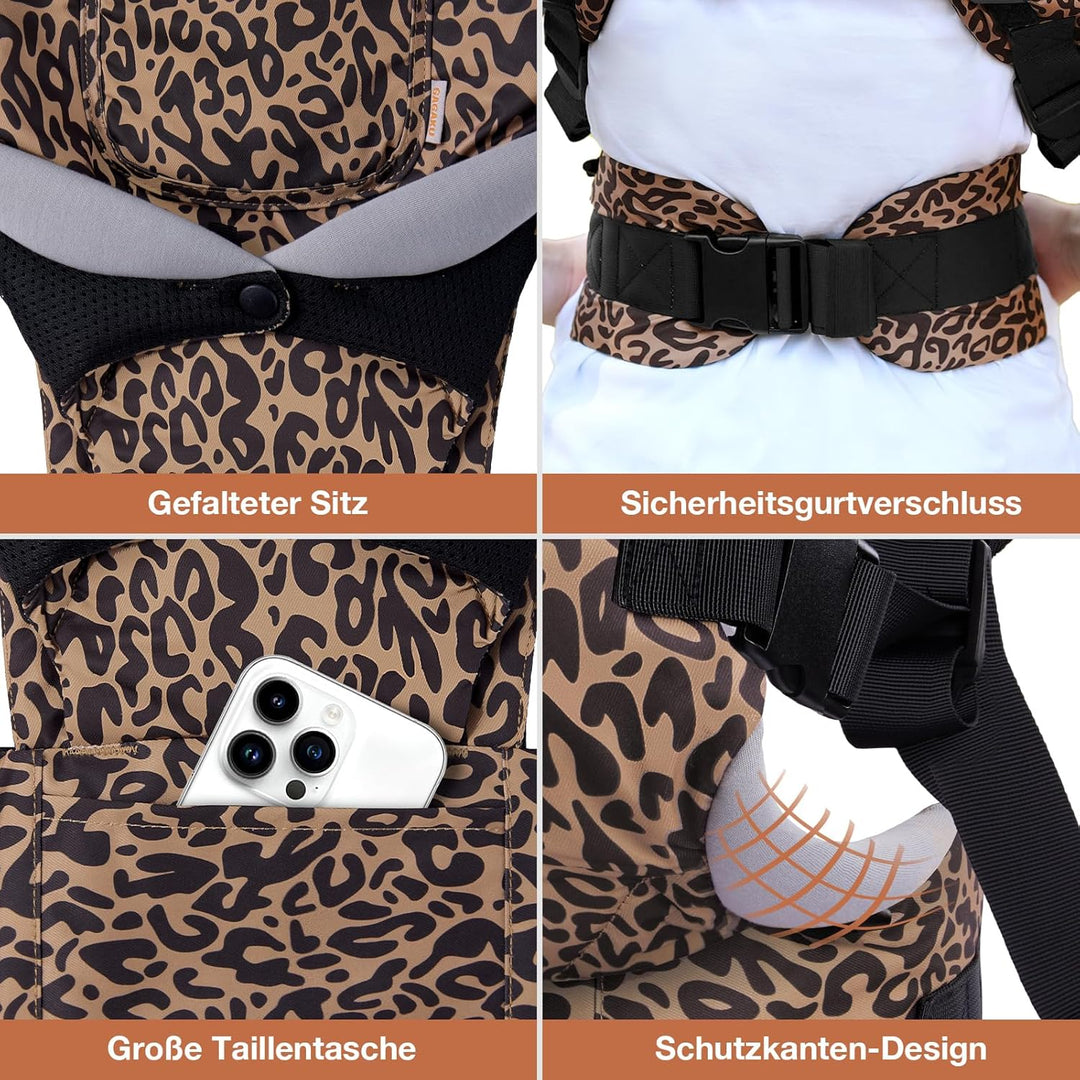 GAGAKU Babytrage für Babys Kleinkinder 4-36 Monate, Verstellbarer 4-in-1 Baby Tragen Ergonomisch Tra