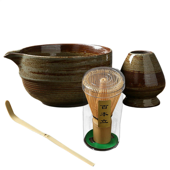 Matcha Whisk Set, Matcha Bowl And Whisk, Matcha Tea Set, Matcha Bowl With Spout, Matcha Whisk Scoop