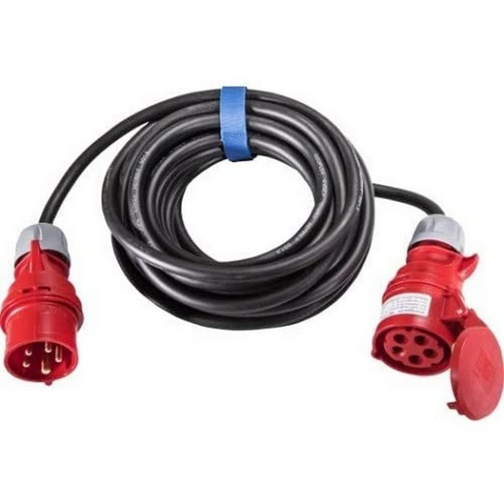 SIROX® CEE-Verlängerung, 16 A, H07RN-F Leitungsfarbe schwarz, Querschnitt 5 x 2,5 mm², Länge 10 m, P